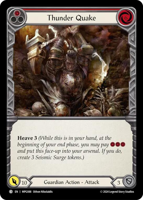 Thunder Quake (Red) [MPG088] (Mastery Pack Guardian) | The CG Realm