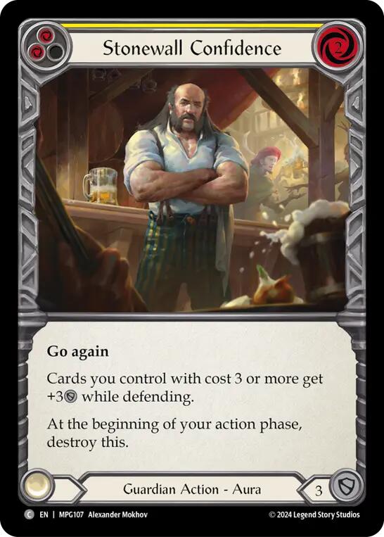 Stonewall Confidence (Yellow) [MPG107] (Mastery Pack Guardian) | The CG Realm