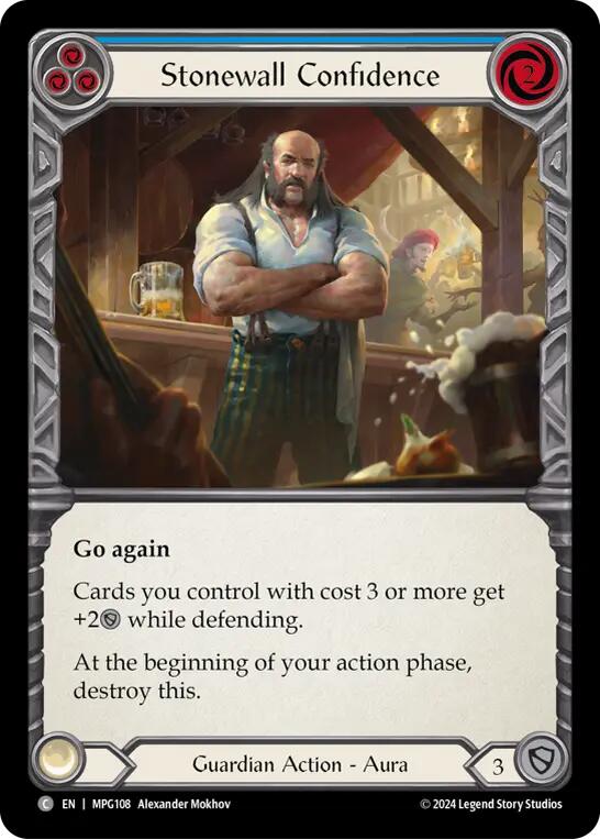 Stonewall Confidence (Blue) [MPG108] (Mastery Pack Guardian) | The CG Realm