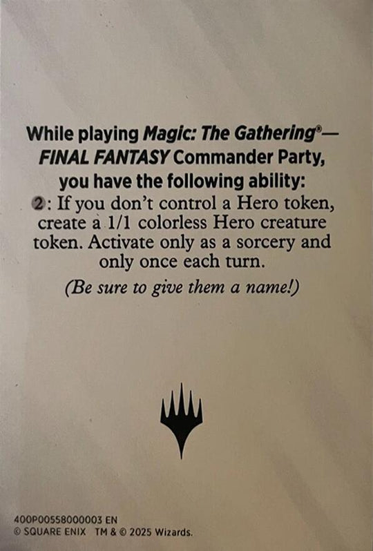 Blank Hero Token (UMP-) - Unique and Miscellaneous Promos