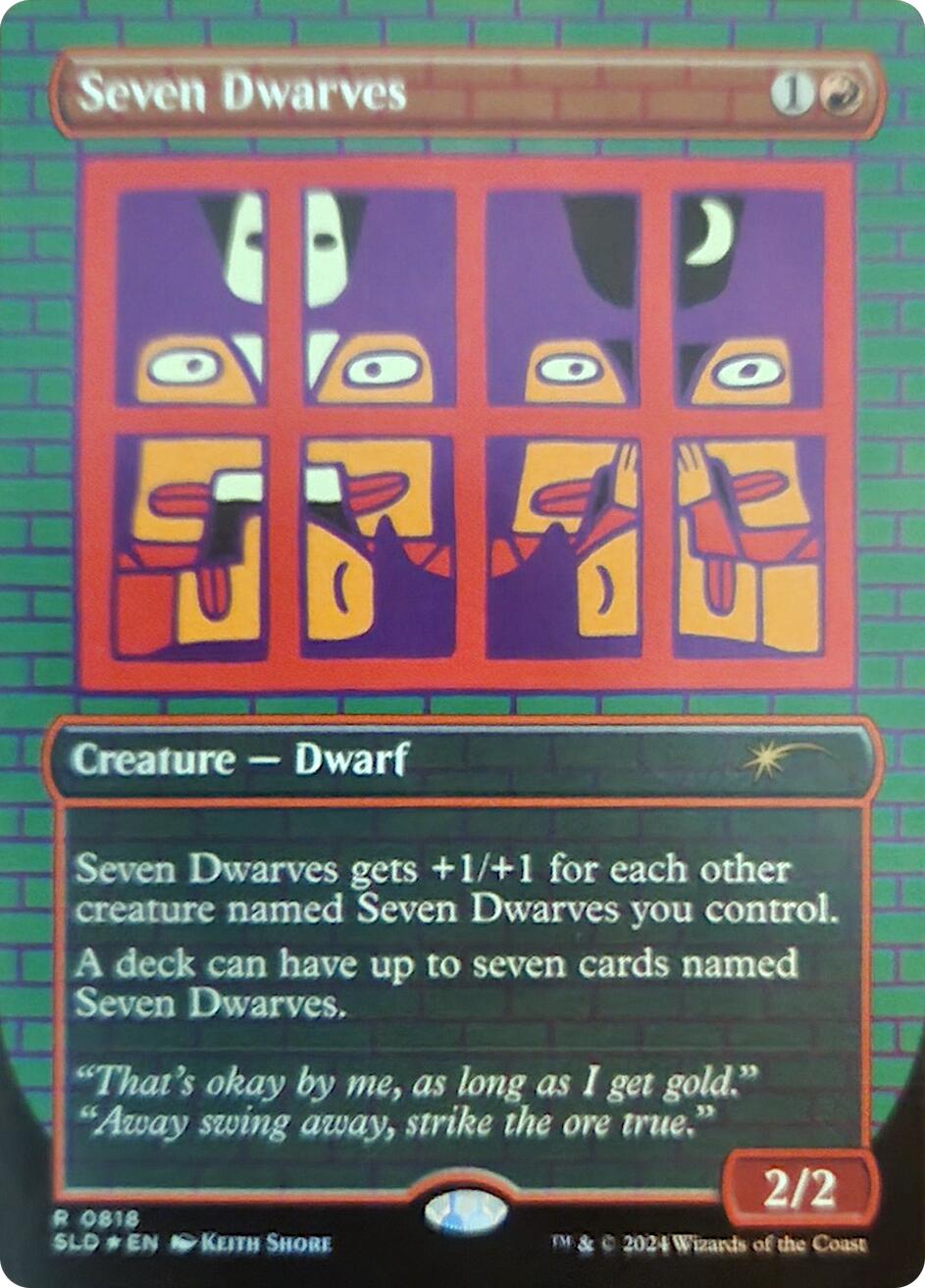 Seven Dwarves (0818) (Rainbow Foil) [Secret Lair Drop Series] | The CG Realm