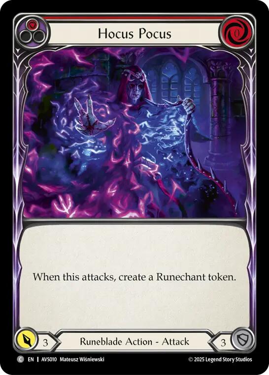 Hocus Pocus (Red) [AVS010] (Armory Deck: Legends Viserai) | The CG Realm