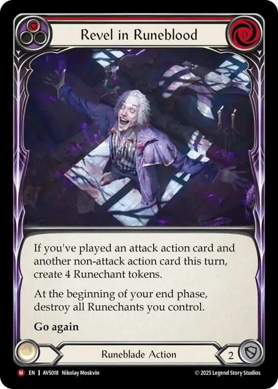 Revel in Runeblood (Red) [AVS018] (Armory Deck: Legends Viserai) | The CG Realm