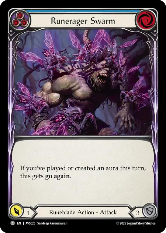 Runerager Swarm (Blue) [AVS025] (Armory Deck: Legends Viserai) | The CG Realm