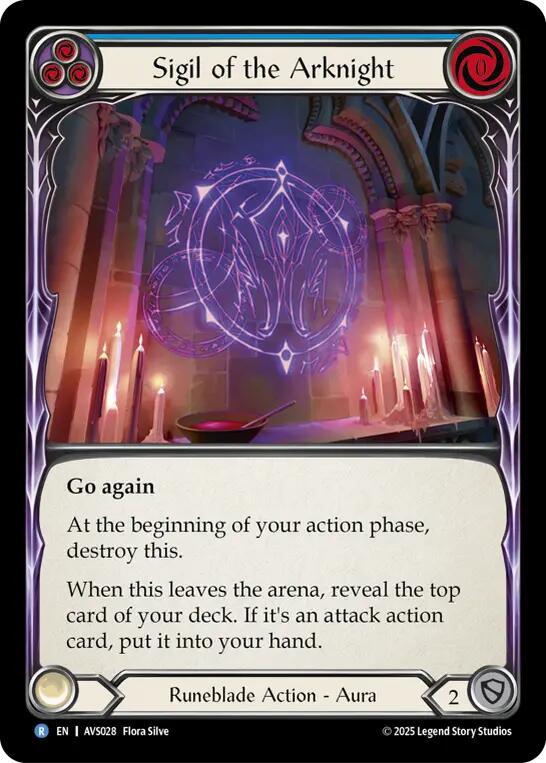 Sigil of the Arknight (Blue) [AVS028] (Armory Deck: Legends Viserai) | The CG Realm
