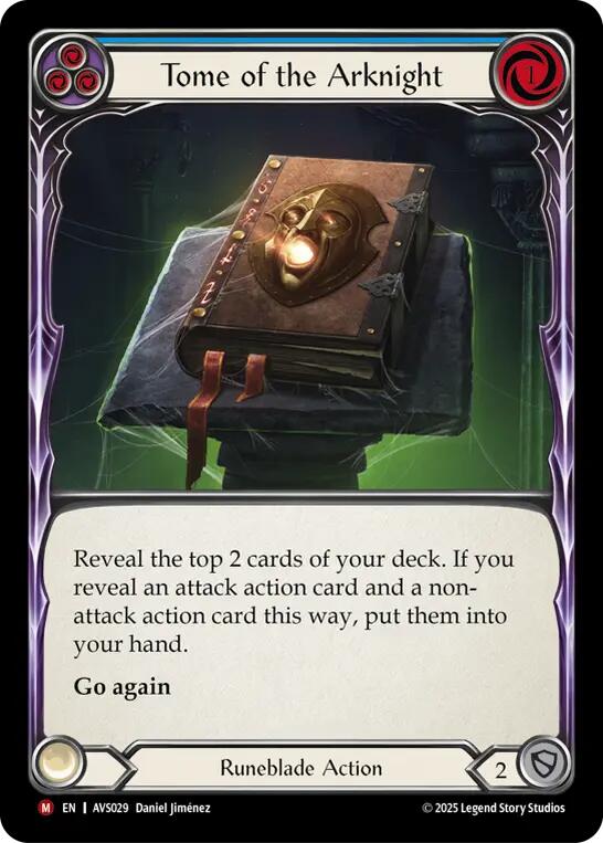 Tome of the Arknight (Blue) [AVS029] (Armory Deck: Legends Viserai) | The CG Realm