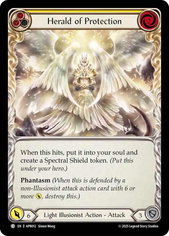 Herald of Protection (Yellow) [APR012] (Armory Deck: Legends Prism) | The CG Realm