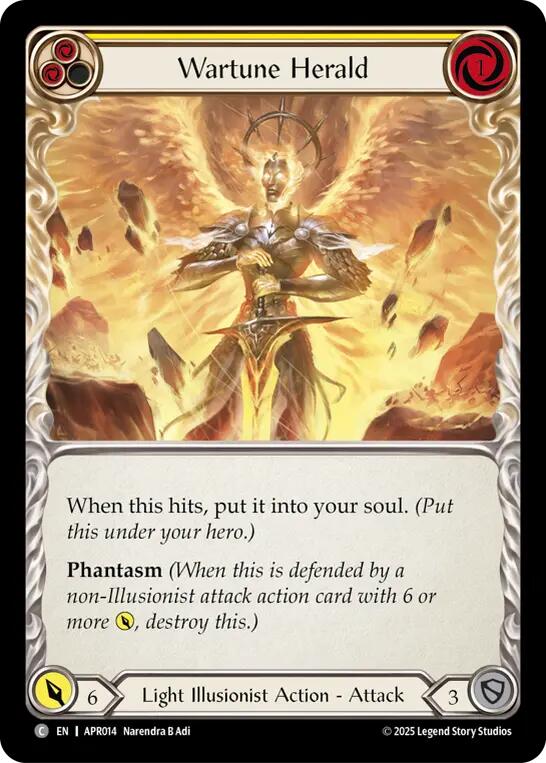 Wartune Herald (Yellow) [APR014] (Armory Deck: Legends Prism) | The CG Realm