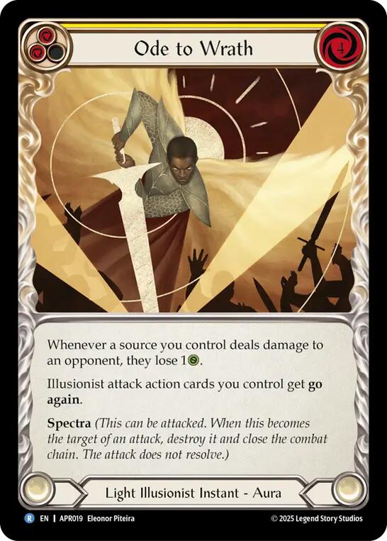 Ode to Wrath [APR019] (Armory Deck: Legends Prism) | The CG Realm