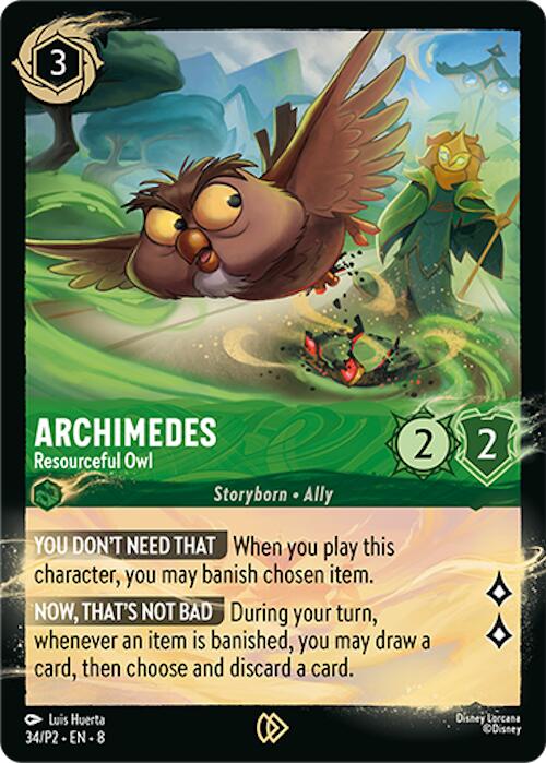 Archimedes - Resourceful Owl (34/P2) [Promo Cards] | The CG Realm