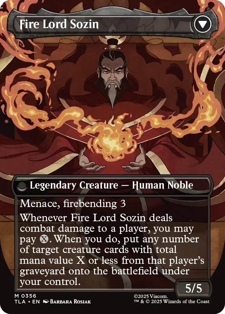 The Rise of Sozin (Borderless) (TLA-356) - Avatar: The Last Airbender