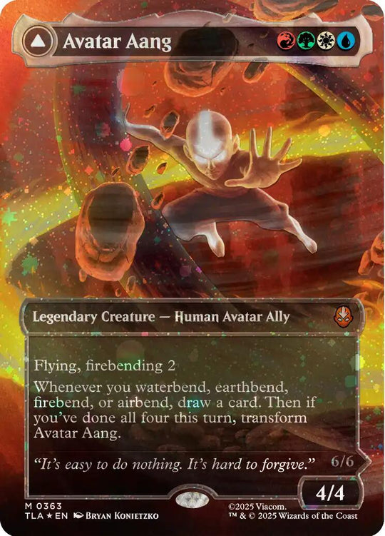 Avatar Aang (Raised Foil) (TLA-363) - Avatar: The Last Airbender Foil