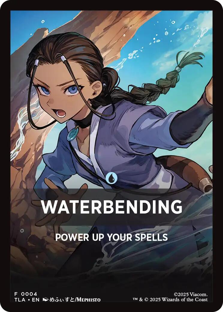 Waterbending Theme Card [Avatar: The Last Airbender Tokens] | The CG Realm