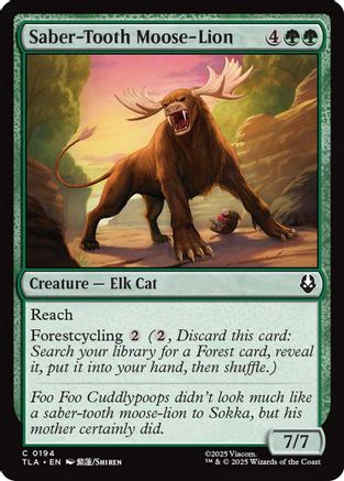 Saber-Tooth Moose-Lion (TLA-194) - Avatar: The Last Airbender