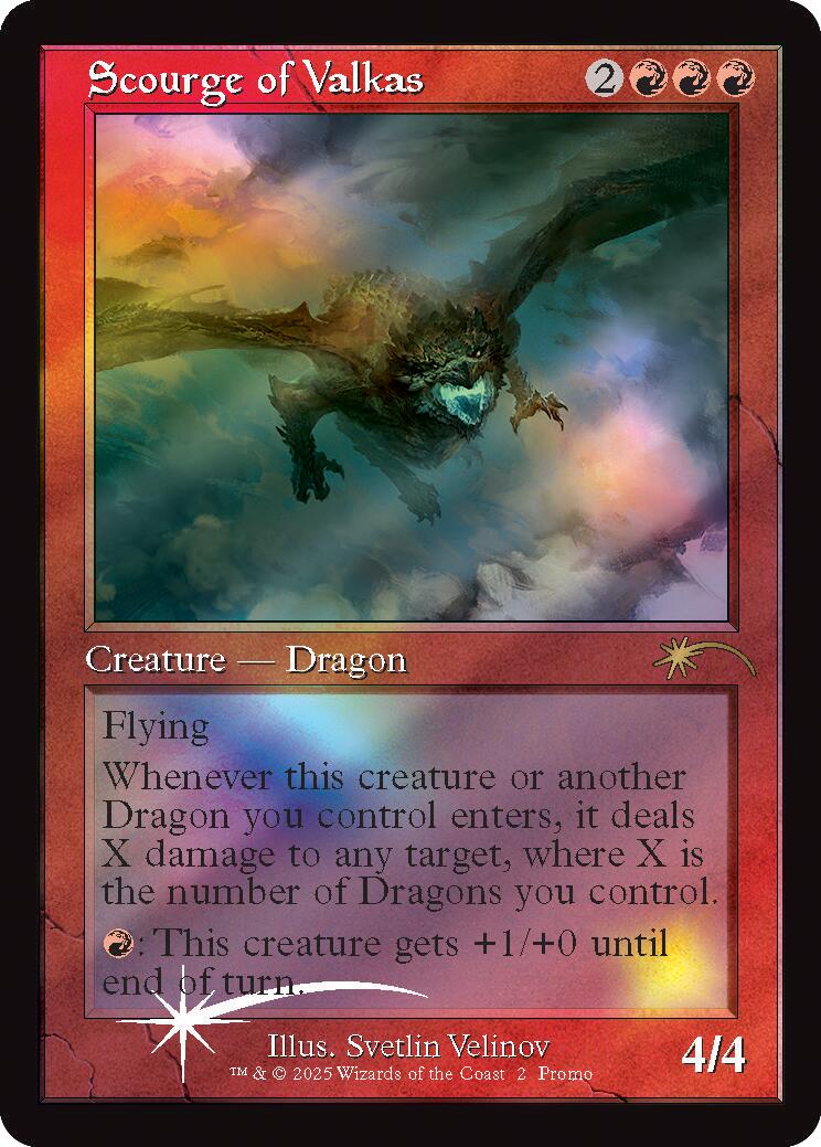 Scourge of Valkas (Retro Frame) [Secret Lair Drop Series] | The CG Realm