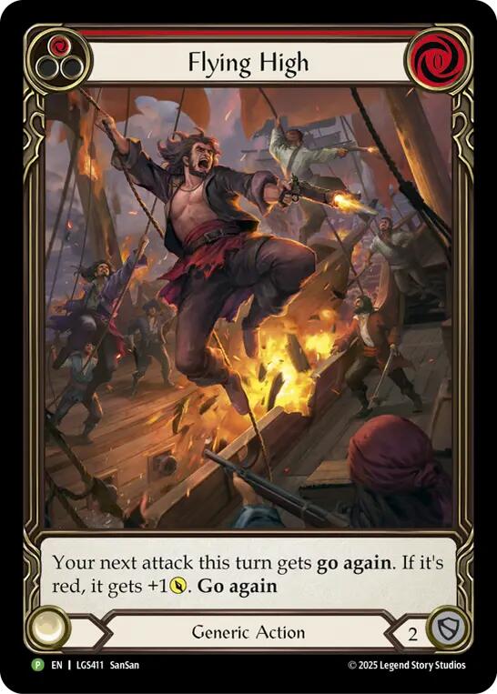 Flying High (Red) [LGS411] (Promo)  Rainbow Foil | The CG Realm