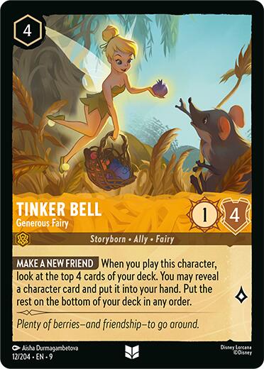 Tinker Bell - Generous Fairy (12/204) [Fabled] | The CG Realm