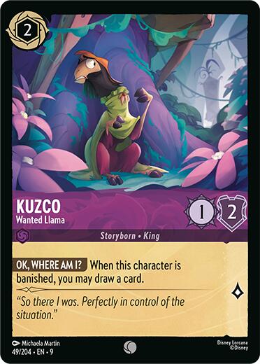 Kuzco - Wanted Llama (49/204) [Fabled] | The CG Realm
