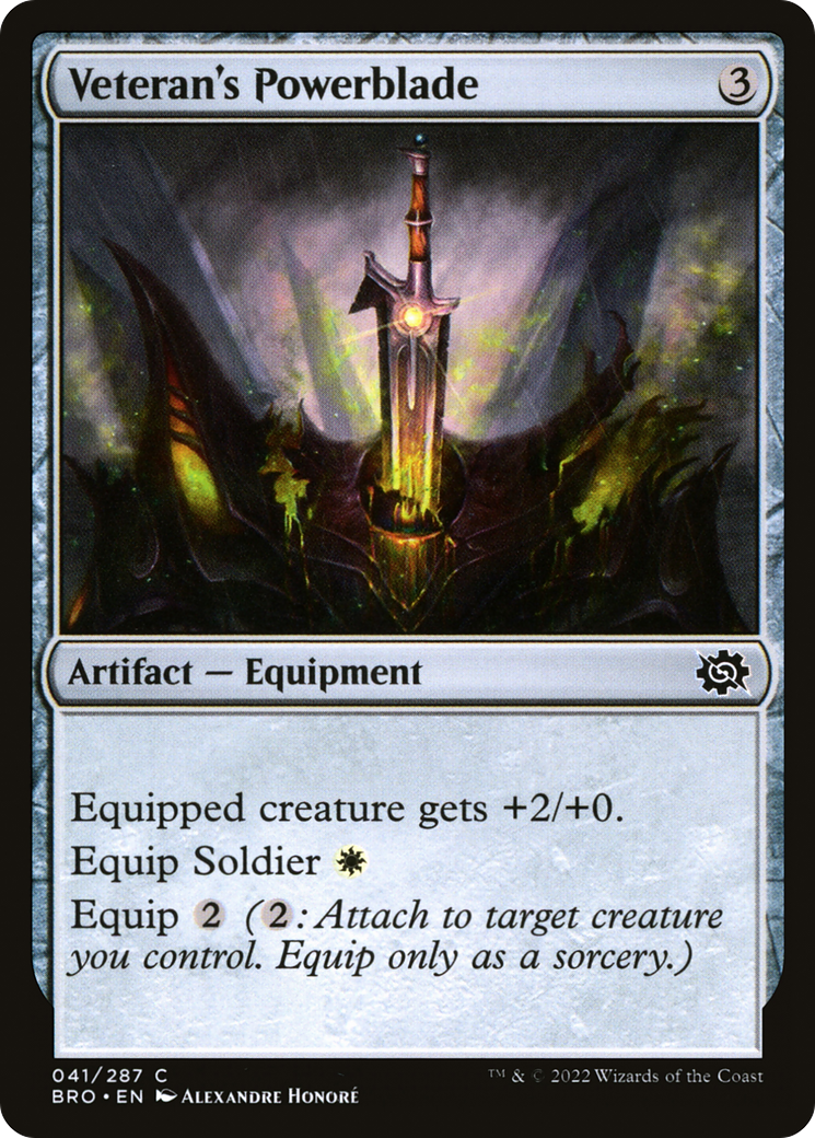 Veteran's Powerblade (BRO-041) - The Brothers' War