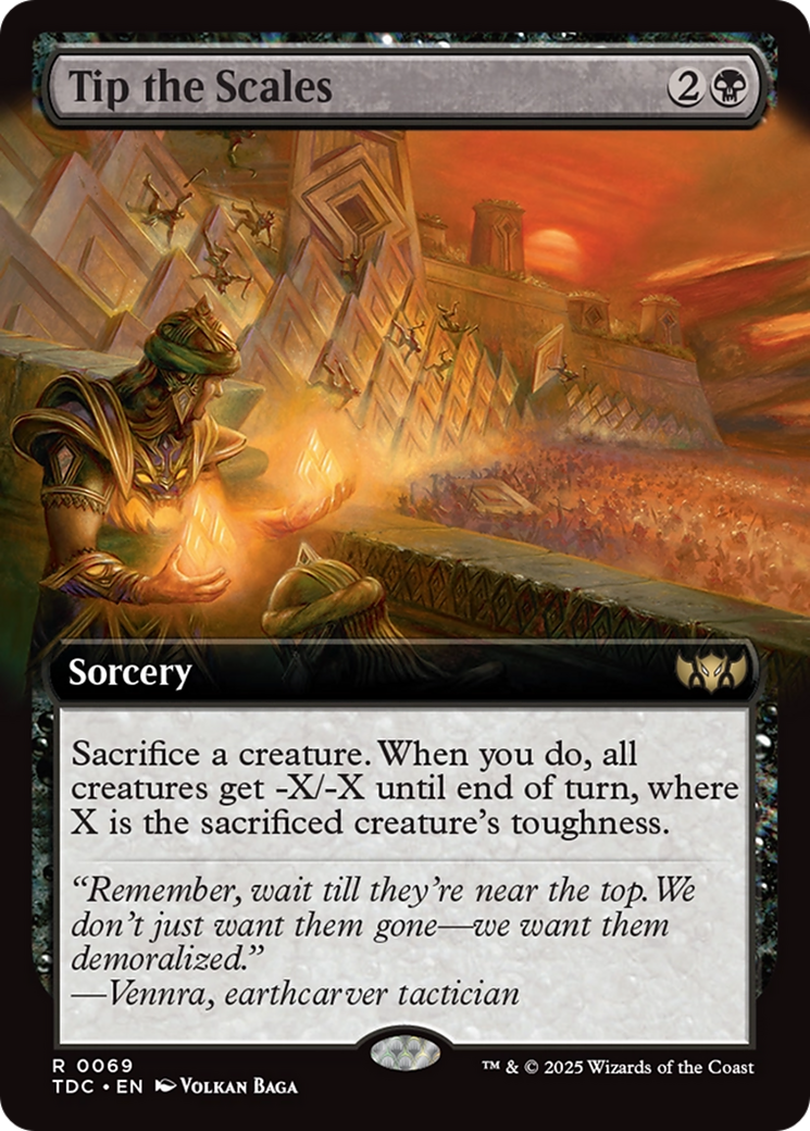 Tip the Scales (Extended Art) [Tarkir: Dragonstorm Commander] | The CG Realm