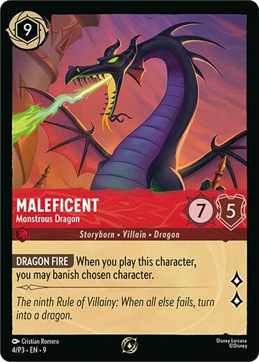 Maleficent - Monstrous Dragon (Store Championship Participant) (4/P3) [Promo Cards] | The CG Realm
