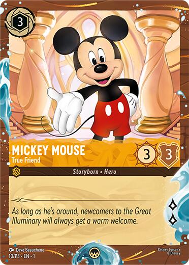 Mickey Mouse - True Friend (Disney Cruise Promo) (10/P3) [Promo Cards] | The CG Realm