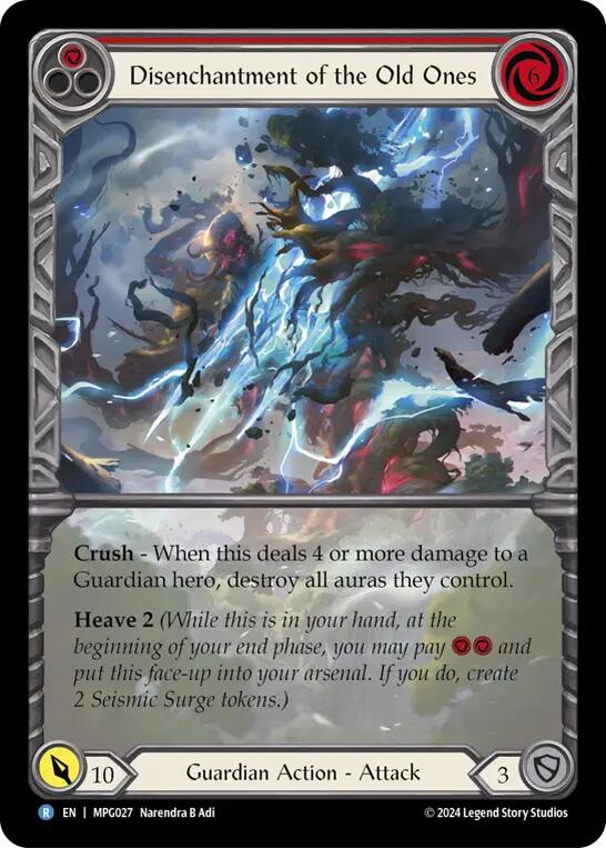 Disenchantment of the Old Ones (Extended Art) [MPG027] (Mastery Pack Guardian)  Rainbow Foil | The CG Realm