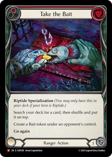 Take the Bait (Red) [SUP258] (Super Slam)  Rainbow Foil | The CG Realm