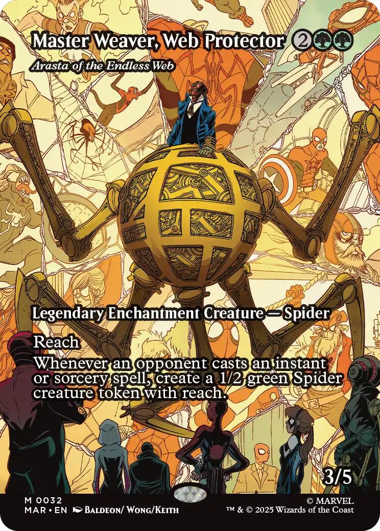 Master Weaver, Web Protector - Arasta of the Endless Web (Borderless) [Marvel's Spider-Man: Eternal-Legal] | The CG Realm