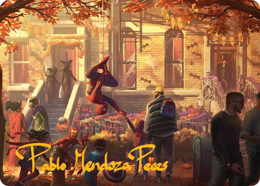 Friendly Neighborhood Art Card (Gold-Stamped Signature) [Marvel's Spider-Man Art Series] | The CG Realm