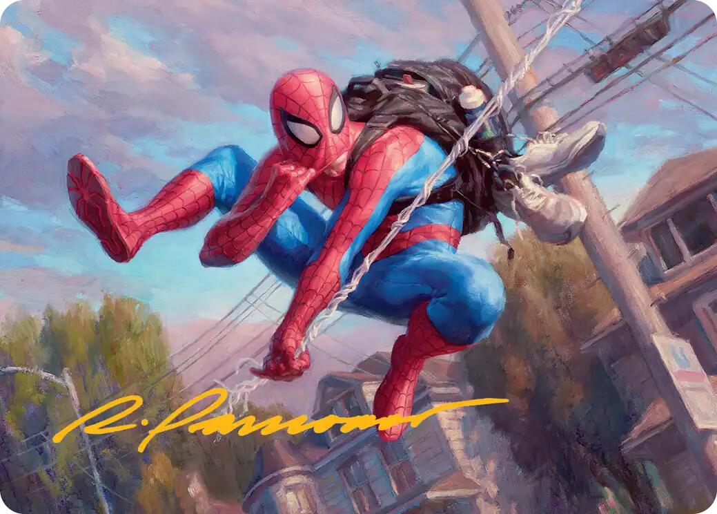 Spider-Man, Web-Slinger Art Card (Gold-Stamped Signature) [Marvel's Spider-Man Art Series] | The CG Realm