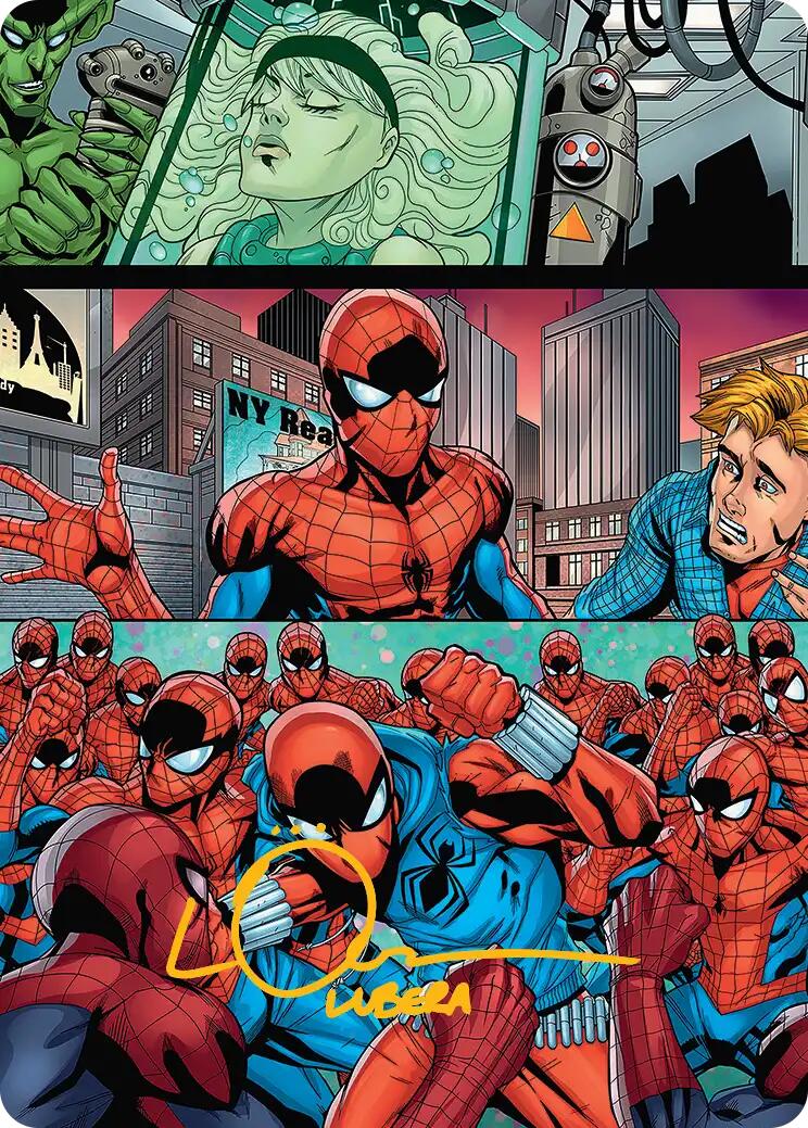 The Clone Saga Art Card (Gold-Stamped Signature) [Marvel's Spider-Man Art Series] | The CG Realm