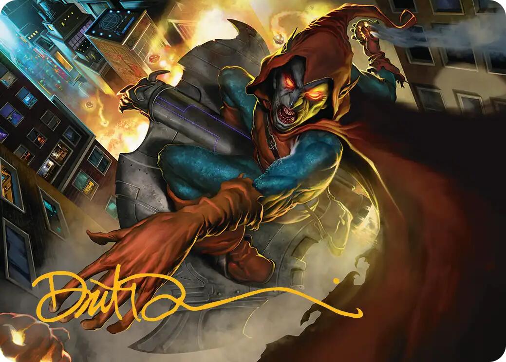 Hobgoblin, Mantled Marauder Art Card (Gold-Stamped Signature) [Marvel's Spider-Man Art Series] | The CG Realm