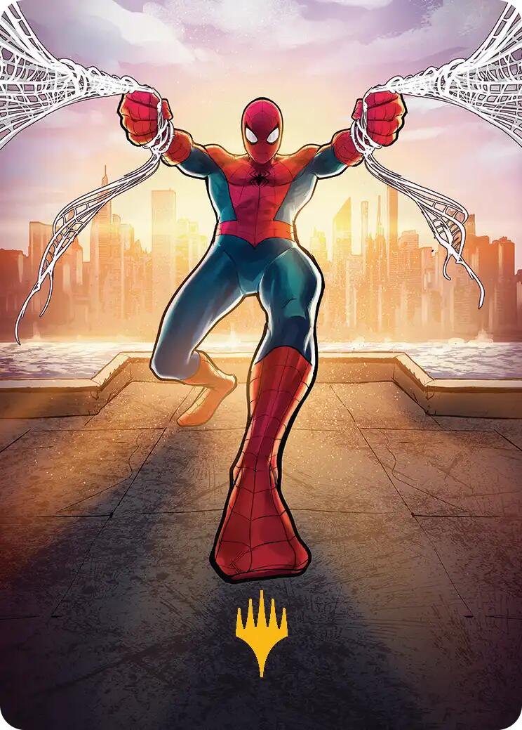 Amazing Spider-Man Art Card (36/54) (Gold-Stamped Planeswalker Symbol) [Marvel's Spider-Man Art Series] | The CG Realm