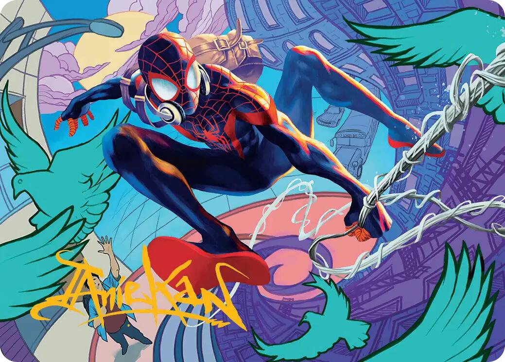 Spider-Man, Brooklyn Visionary Art Card (Gold-Stamped Signature) [Marvel's Spider-Man Art Series] | The CG Realm