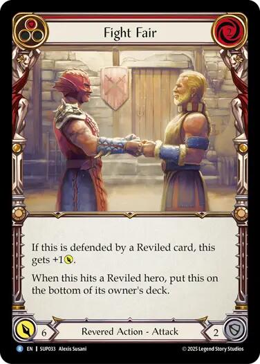 Fight Fair [SUP033] (Super Slam)  Rainbow Foil | The CG Realm
