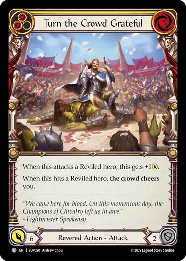 Turn the Crowd Grateful (Yellow) [SUP050] (Super Slam)  Rainbow Foil | The CG Realm