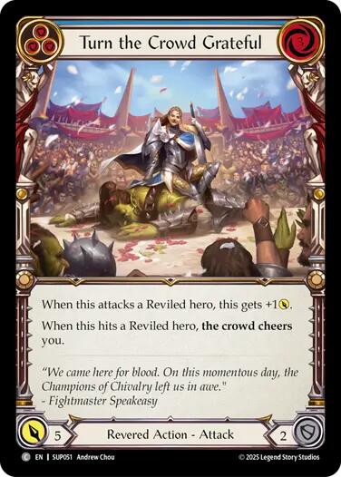 Turn the Crowd Grateful (Blue) [SUP051] (Super Slam)  Rainbow Foil | The CG Realm