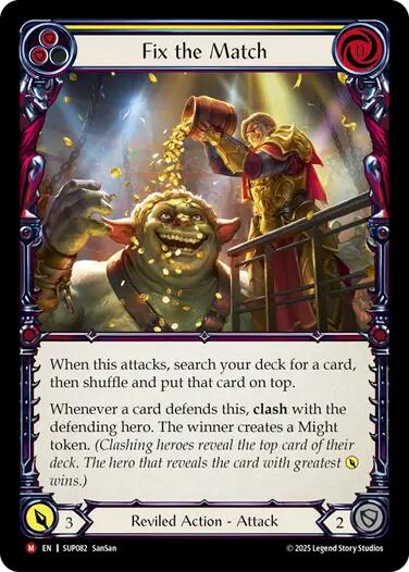 Fix the Match [SUP082] (Super Slam)  Rainbow Foil | The CG Realm