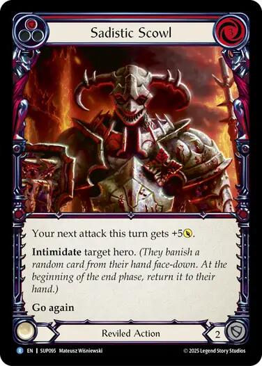 Sadistic Scowl [SUP095] (Super Slam)  Rainbow Foil | The CG Realm