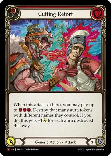 Cutting Retort [SUP215] (Super Slam)  Rainbow Foil | The CG Realm