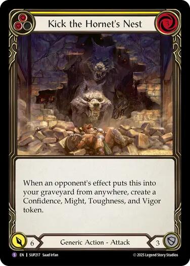 Kick the Hornet's Nest [SUP217] (Super Slam)  Rainbow Foil | The CG Realm