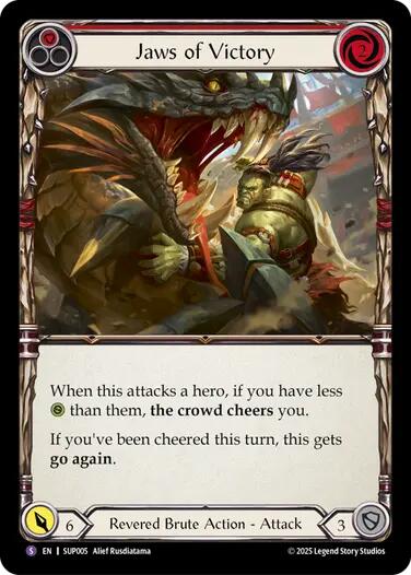 Jaws of Victory [SUP005] (Super Slam)  Rainbow Foil | The CG Realm