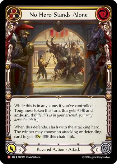 No Hero Stands Alone [SUP020] (Super Slam)  Rainbow Foil | The CG Realm