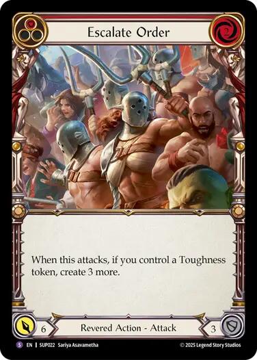 Escalate Order [SUP022] (Super Slam)  Rainbow Foil | The CG Realm