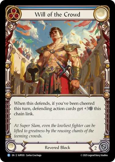 Will of the Crowd [SUP035] (Super Slam)  Rainbow Foil | The CG Realm