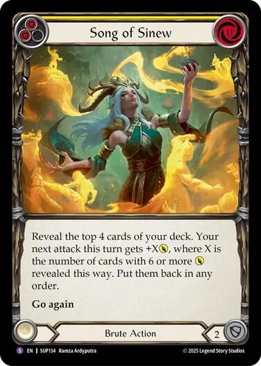 Song of Sinew [SUP134] (Super Slam)  Rainbow Foil | The CG Realm