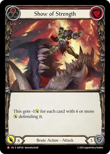 Show of Strength [SUP128] (Super Slam)  Cold Foil | The CG Realm