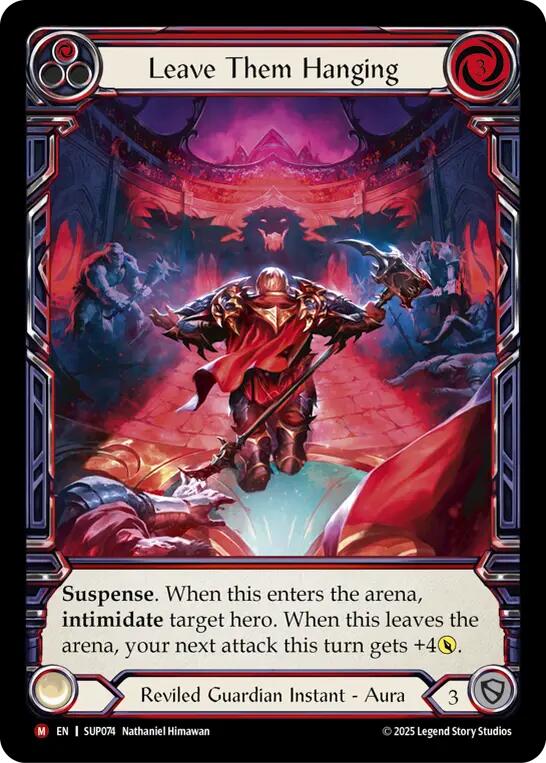 Leave Them Hanging (Extended Art) [SUP074] (Super Slam)  Cold Foil | The CG Realm