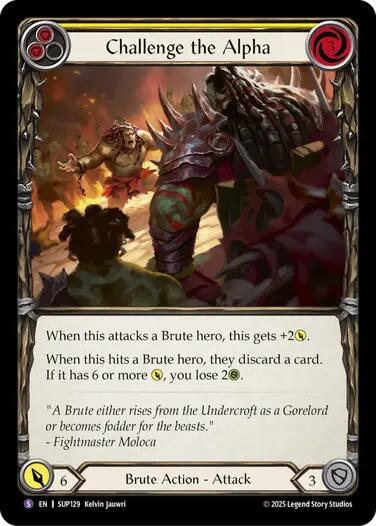 Challenge the Alpha [SUP129] (Super Slam)  Rainbow Foil | The CG Realm